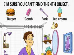 Find Burger, Comb, Fork, and Ice Cream.